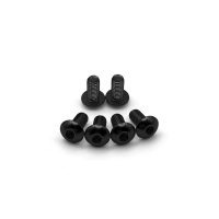 Schraubenset  für Sichtfenster 6tlg. M5 Linsenkopf Schwarz