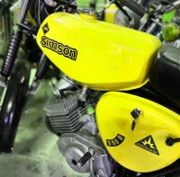 Transparente Simson S51B Aufkleber IFA electronic Tank...