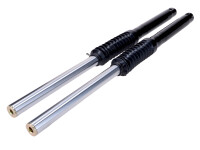 Telegabelholm Satz schwarz mit Faltenbalg für Simson...