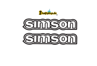 Transparente Simson Tank S50 S51 Aufkleber Premium