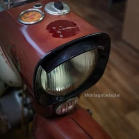 Scheinwerferring mit Schirm, schwarz, Schwalbe KR51/1, KR51/2, SR4-