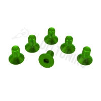 Schraubenset  für Sichtfenster 6tlg. M5 Senkkopf Grün